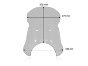 WRS Windscreen - Smoke, Dual Purpose - RE001F