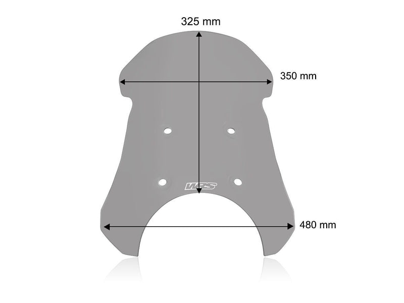 WRS Windscreen - Smoke, Dual Purpose - RE002F