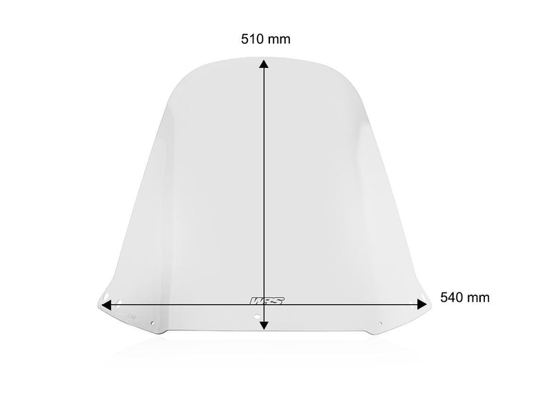 WRS Windscreen - Clear, Scooter - HO079T