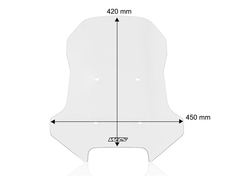 WRS Windscreen Caponord CF Moto - Clear, Windshield