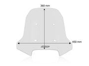 WRS Windscreen Touring CF Moto - Clear, Windshield