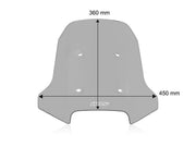 WRS Windscreen Touring CF Moto - Smoke, Windshield