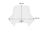 WRS Windscreen Sport CF Moto - Clear, Windshield