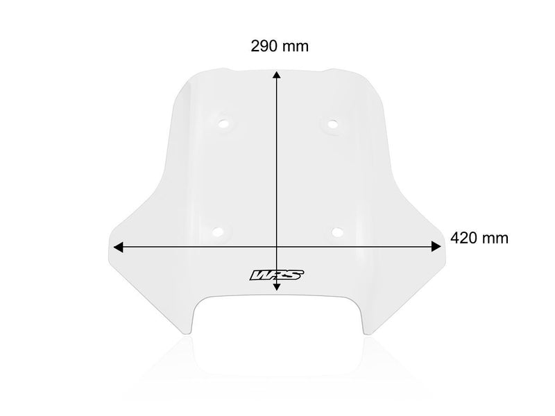 WRS Windscreen Sport CF Moto - Clear, Windshield