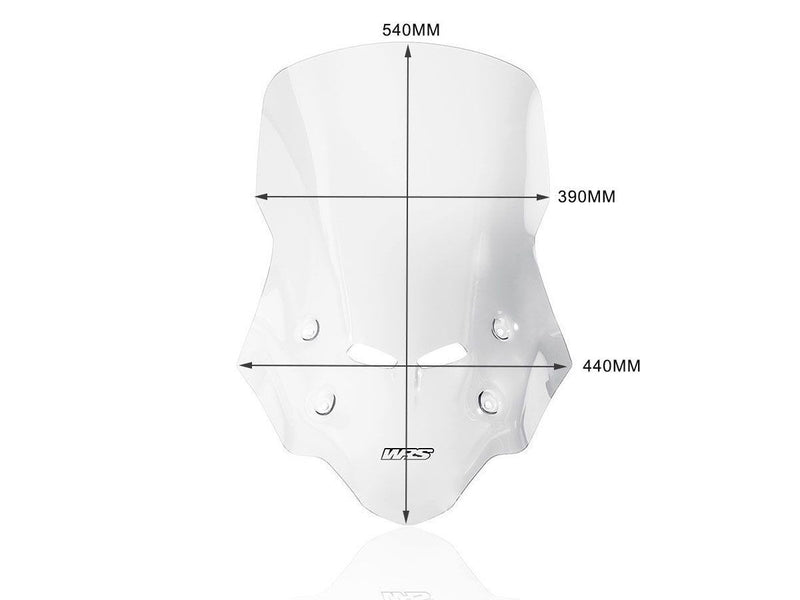 WRS Windscreen Caponord CB500X - Clear, Windshield