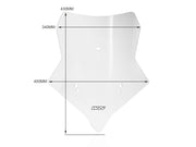 WRS Windscreen Sport X-Cape 650 - Clear, Windshield