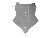WRS Windscreen Sport X-Cape 650 - Dark Smoke, Windshield