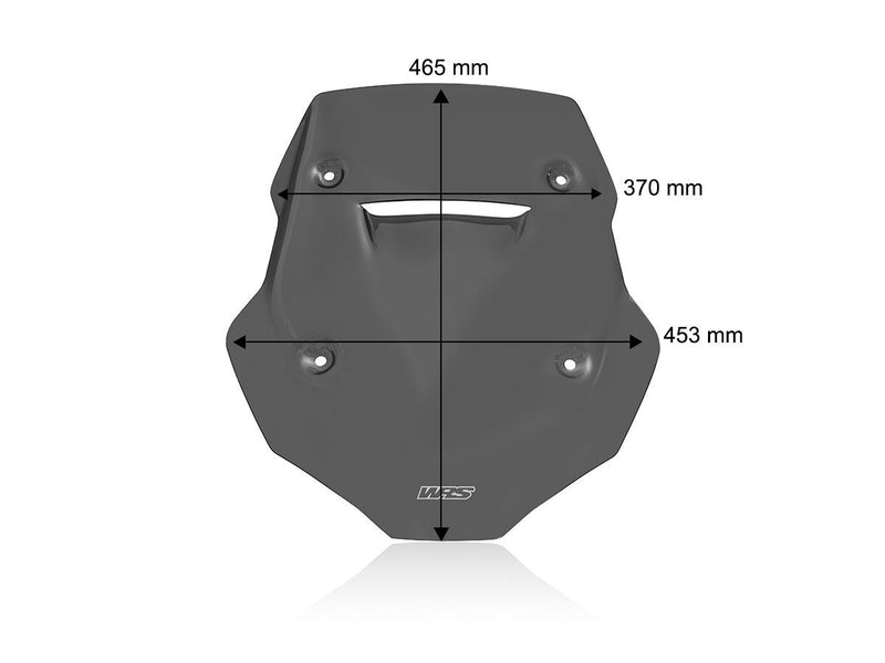 WRS Windscreen Standard CF MOTO 800MT - Dark Smoke, Windshield