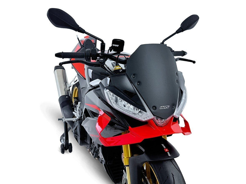 WRS Windscreen Sport Tuono V4 - Black, Matte, Windshield