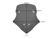 WRS Windscreen Touring Multistrada V4 - Dark Smoke, Windshield