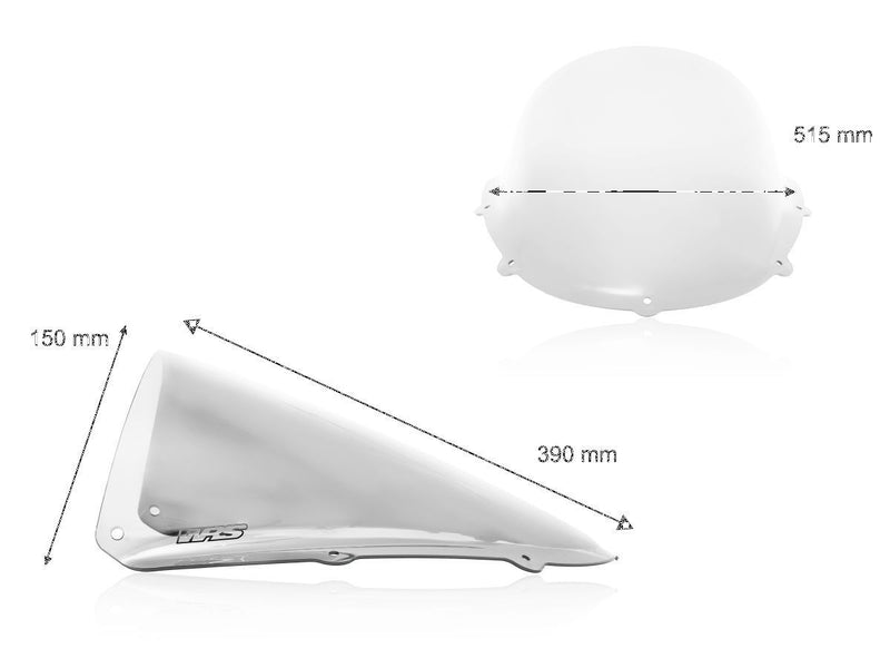 WRS Windscreen Race RS125 - Clear, Windshield