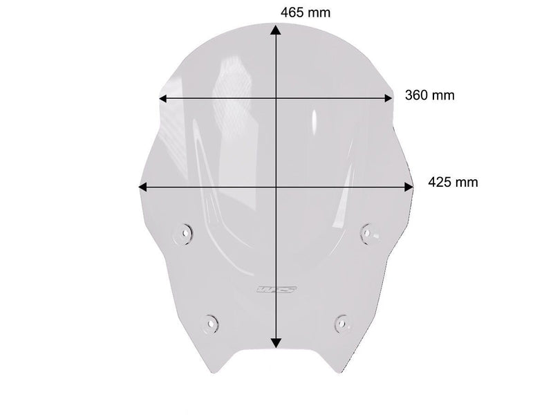 WRS Windscreen Touring BMW R1300RS - Clear, Windshield