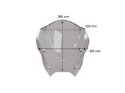 WRS Windscreen Sport BMW R1300RS - Dark Smoke, Windshield