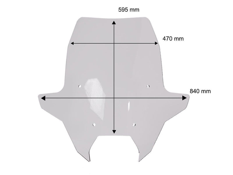 WRS Windscreen Touring BMW R1300RT - Clear, Windshield