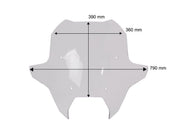 WRS Windscreen Sport BMW R1300RT - Dark Smoke, Windshield