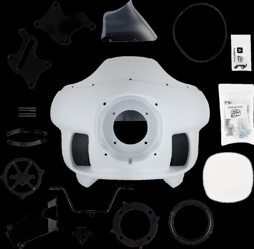Klock Werks FXRP-Style Fairing Kit - Black, Powder-Coated, Primed, White