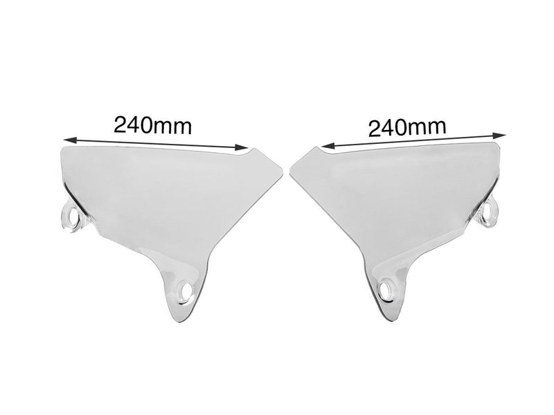 WRS Pair Side Deflector - Clear, Dual Purpose - DU019T