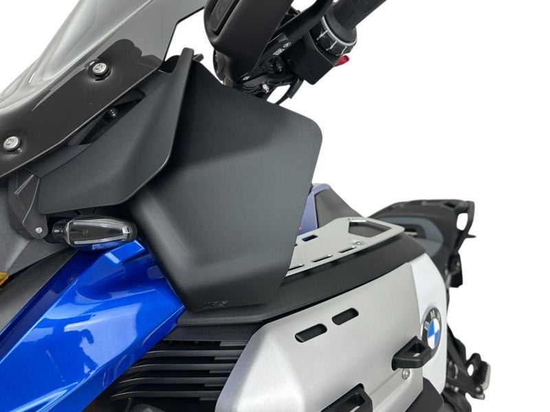 WRS Side Deflectors - Black, Matte, Wind Deflector - BM106NO