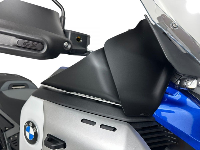 WRS Side Deflectors - Black, Matte, Wind Deflector - BM110NO