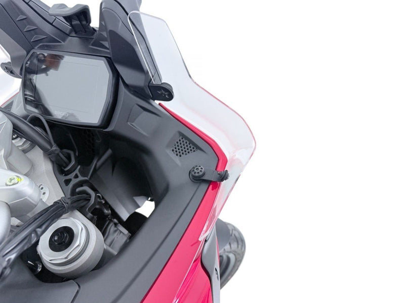 WRS Side Deflectors Ducati Multistrada V2 - Clear, Wind Deflector