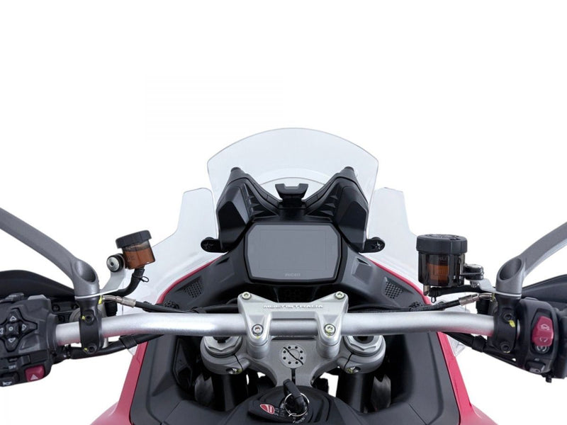 WRS Side Deflectors Ducati Multistrada V2 - Clear, Wind Deflector