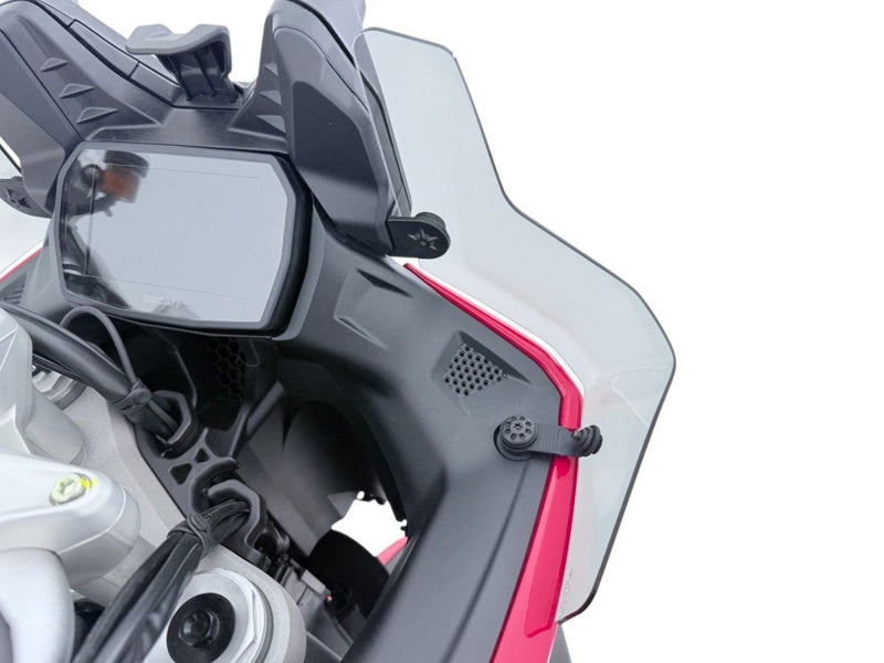WRS Side Deflectors Ducati Multistrada V2 - Smoke, Wind Deflector