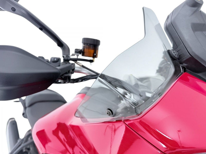 WRS Side Deflectors Ducati Multistrada V2 - Smoke, Wind Deflector