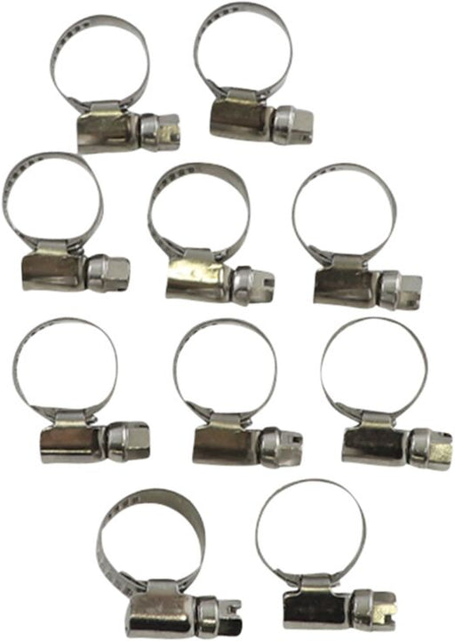 Parts Unlimited Embossed Stainless Steel Hose Clamps - Silver - T03-6252-10