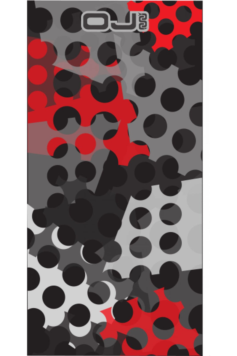 OJ Atmosfere Metropolitane S.r Multiplay Multi-Purpose Neck Warmer - Black, Grey, Red