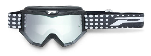 PRO GRIP 3201FL Atzaki MX Goggles - Black, Silver, White