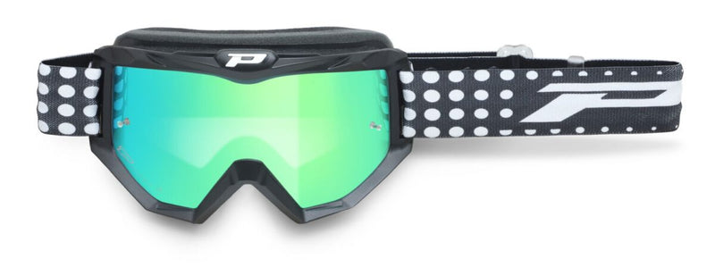 PRO GRIP 3201FL Atzaki MX Goggles - Black, Green, White