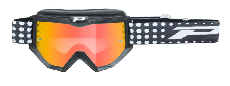PRO GRIP 3201FL Atzaki MX Goggles - Black, Red, White