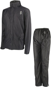 OJ Atmosfere Metropolitane S.r Completo System Two-Piece Rainsuit - Black