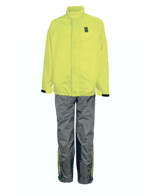 OJ Atmosfere Metropolitane S.r System Set Two-Piece Rainsuit - Black, Hi-Vis Yellow