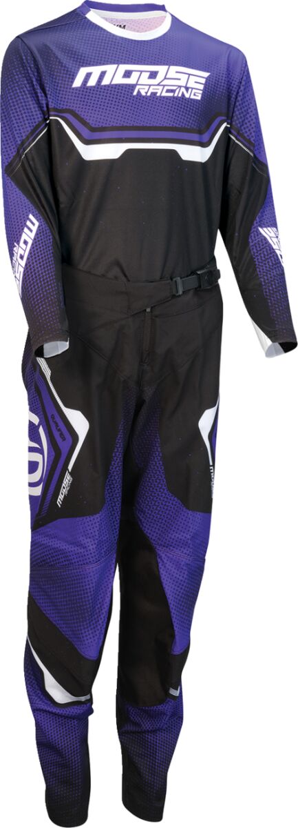 MOOSE OFFROAD SOFT-GOODS Youth Qualifier® Jersey - Black, Purple, White