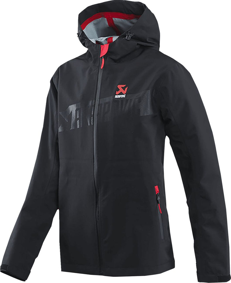 Akrapovic Corpo Rain Jacket - Size M - Black,  Red
