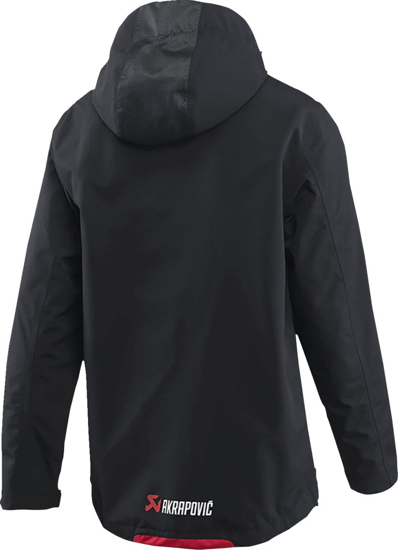 Akrapovic Corpo Rain Jacket - Size M - Black,  Red