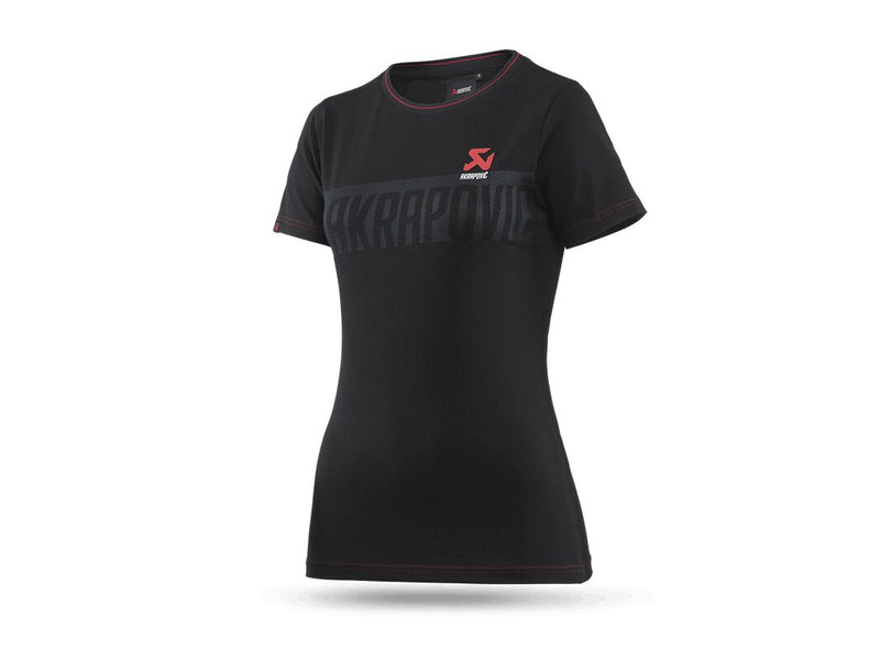 Akrapovic Women's Corpo T-Shirt - Size L - Black,  Red