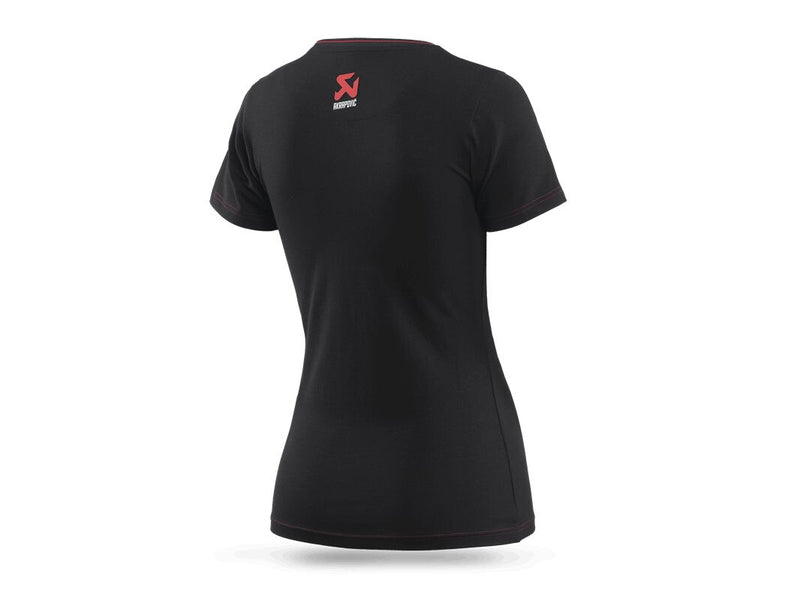 Akrapovic Women's Corpo T-Shirt - Size L - Black,  Red