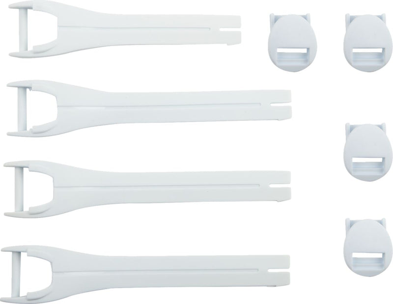 MOOSE OFFROAD SOFT-GOODS Boot Strap Kit - Qualifier - US Boot Sizes 7 - 9 - White