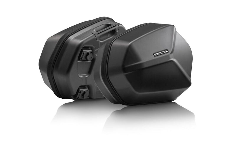 SW-Motech Aero ABS Side Case Set - Left, Right, Black