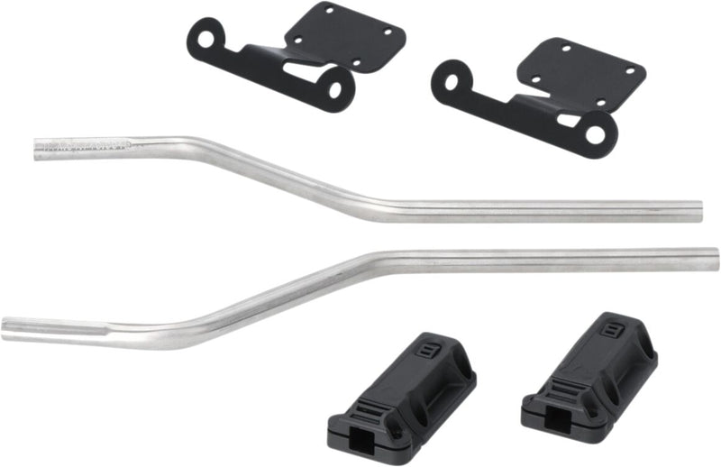 SW-Motech BLAZE Panniers Spacer Bars - Black, Silver, Pannier, Saddlebag - HTA.04.740.80400/B
