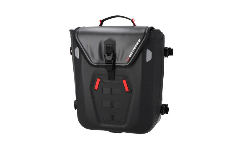 SW-Motech SysBag WP M with Left adapter plate (17-23 Liters) - Black