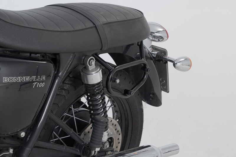 SW-Motech SLC Side Carrier (Left) - Black, Powder-Coated, Saddlebag, Side Case - HTA.11.509.10001