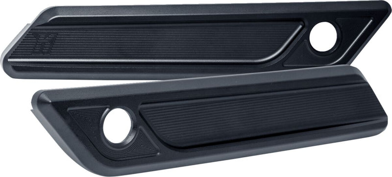 Kodlin USA Saddlebag Latch Covers - Anodised, Black, Slant