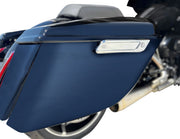 Kodlin USA Saddlebag Latch Covers - Chrome, Slant