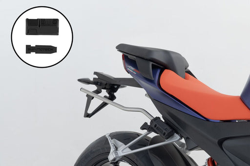 SW-Motech BLAZE Panniers Spacer Bars - Black, Silver, Pannier, Saddlebag - HTA.05.740.85800/B