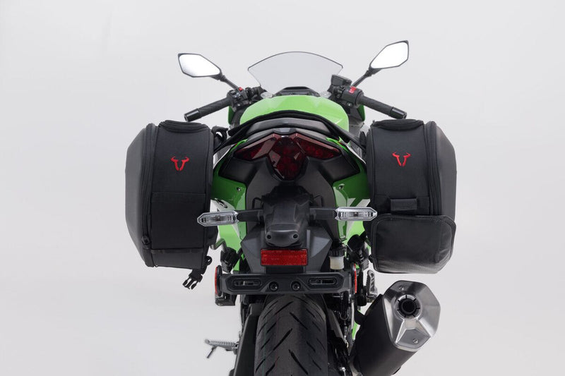 SW-Motech PRO BLAZE H Saddlebag Set with EDGE Protection & Heat Guard - Left, Right, Black - BC.HTA.08.740.36900