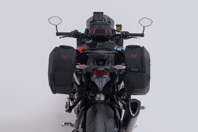 SW-Motech PRO BLAZE H Saddlebag Set with Heat Guard - Left, Right, Black - BC.HTA.07.740.36300