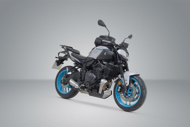 SW-Motech SLC Side Carrier (Left) - Black, Powder-Coated, Saddlebag, Side Case - HTA.06.089.10000